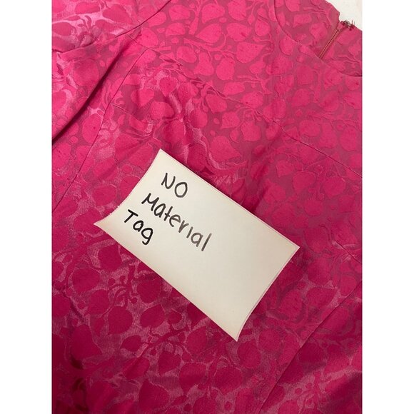 Vintage Alper Schwartz Womens Dress Jacket Set Small Pink Jacquard Cocktail 70s - Picture 12 of 15